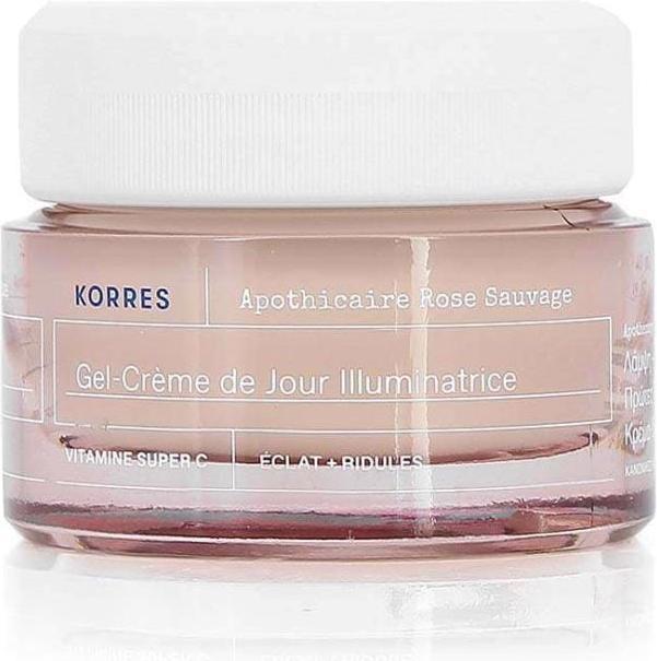Produktbild Korres Apothecary Wild Rose Gel-Creme für strahlenden Teint - normale Haut und Mischhaut (40 ml, Gesichtsgel, Tagescreme)