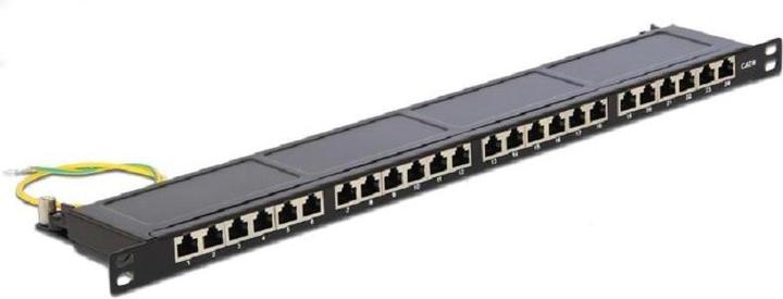 Immagine prodotto Delock 48.30cm (19") Patch Panel 24 porte Cat.6 0.5 U nero