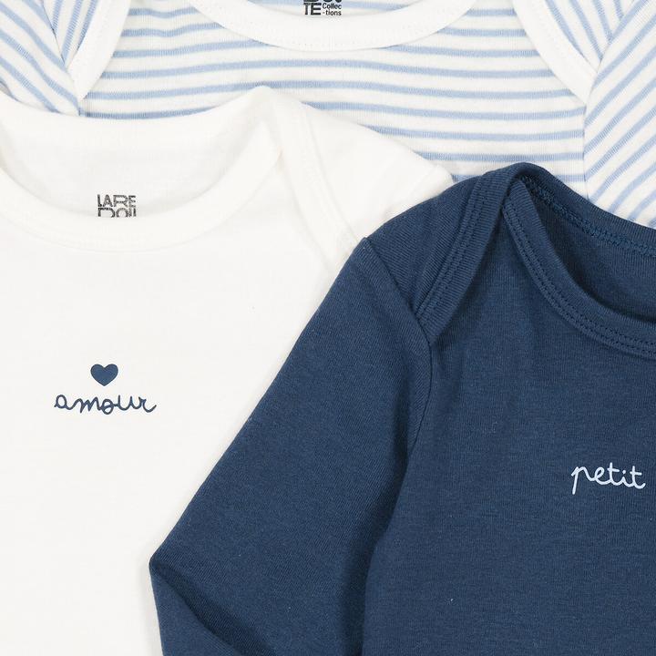 Actual product image La Redoute Collections 3-Pack First Baby Bodysuits (94)