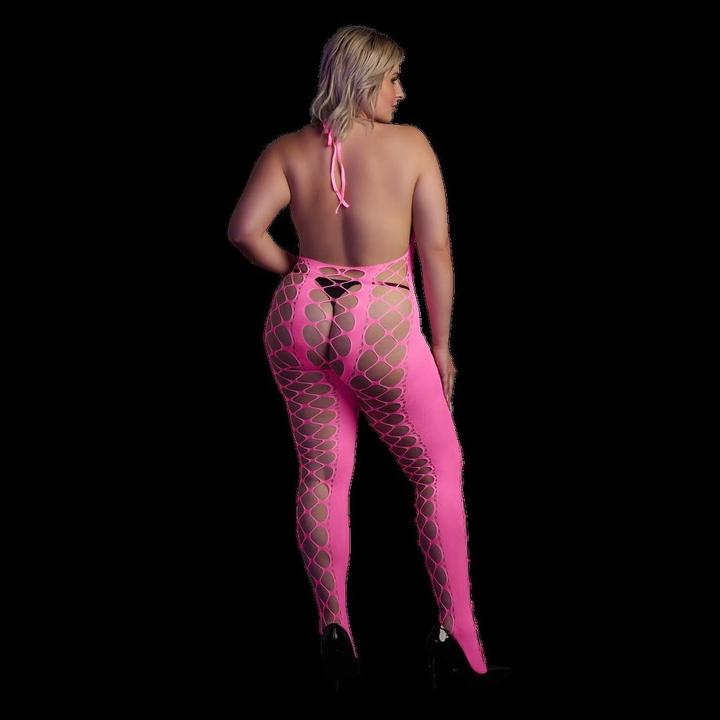 Productafbeelding Ouch! Bodystocking met halternek (XL, XXL, 3XL)