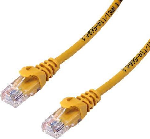 Produktbild MCL 100 PRCT COPPER CAT6 A U UTP RJ45 CABLE 5M YELLOW (U/UTP, CAT6a, 5 m)