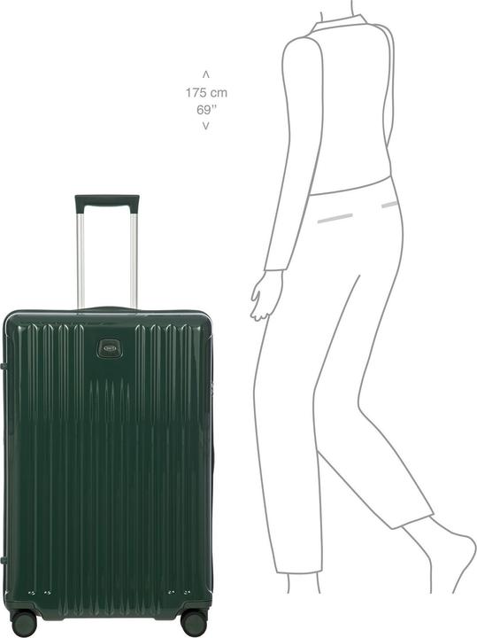 Immagine prodotto Brics Trolley Positano a 4 ruote da 78 cm con piega elastica (130 l, XL (da 115l))