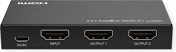 Actual product image Value HDMI splitter 1x2, 4K60Hz