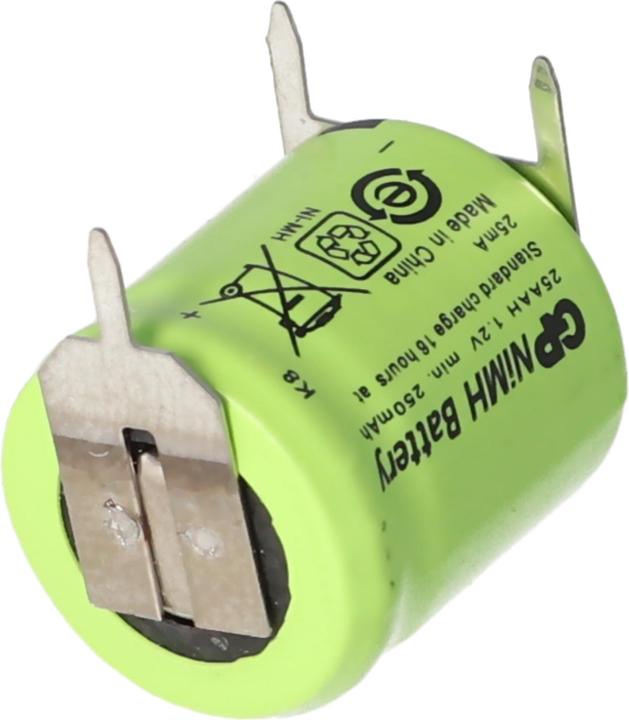 Actual product image AccuCell Battery for Sanyo N-110AA rechargeable battery NiMH 1/3 AA Mignon with 3-print + / -- (1 pcs., Device specific, 150 mAh, Rechargeable battery)