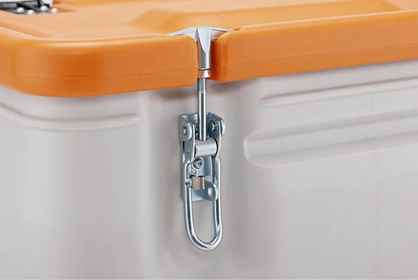 Produktbild Cemo Gefahrgut Box mobil 170 Liter Box grau Deckel orange