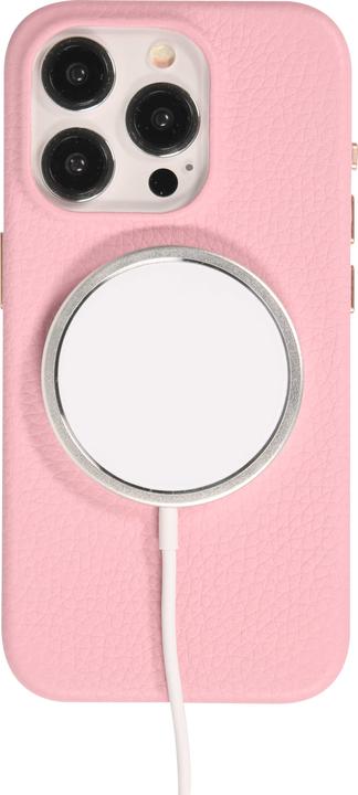 Produktbild PhoneLook Hülle Vollständig genarbtes Luxuskalbsleder mit Metallknöpfen und MagSafe (Apple iPhone 15 Pro)