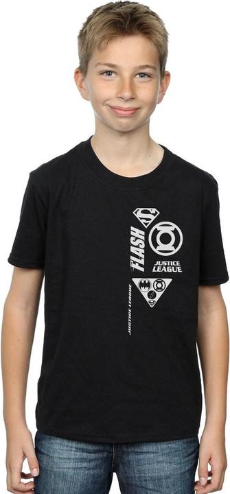 Actual product image Boys Justice League Chest Icons T-Shirt (128)