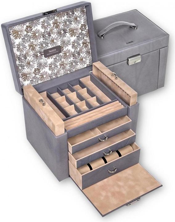 Produktbild Sacher 88.510.561643 - Schmuckkasten Marta fleur venice grau Leder