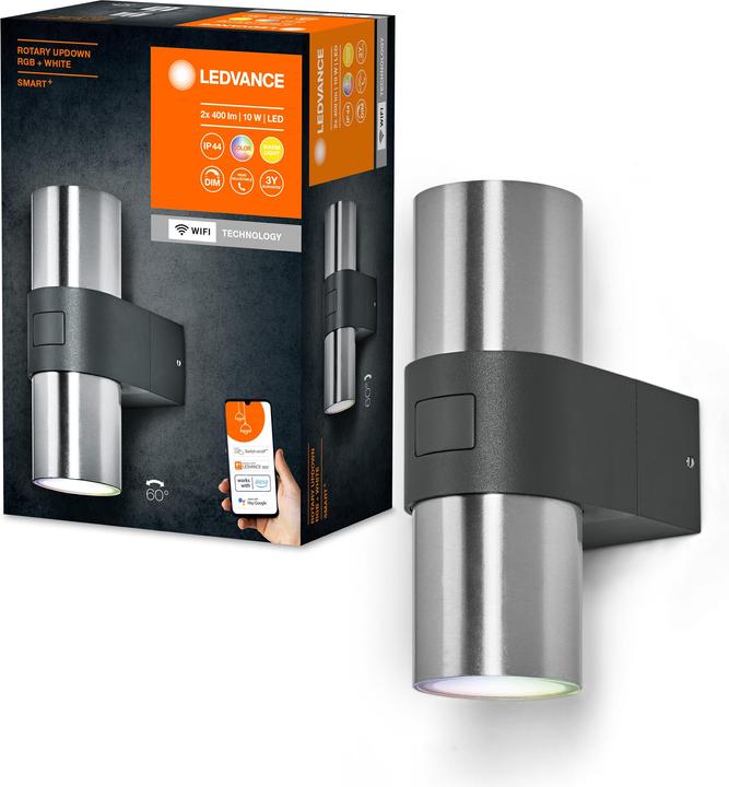 Actual product image Ledvance SMART+ WIFI Outd Rotary Updown RGBW (520 lm, IP44)