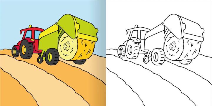 Immagine prodotto Mein erstes dickes Malbuch – Bagger und Traktoren