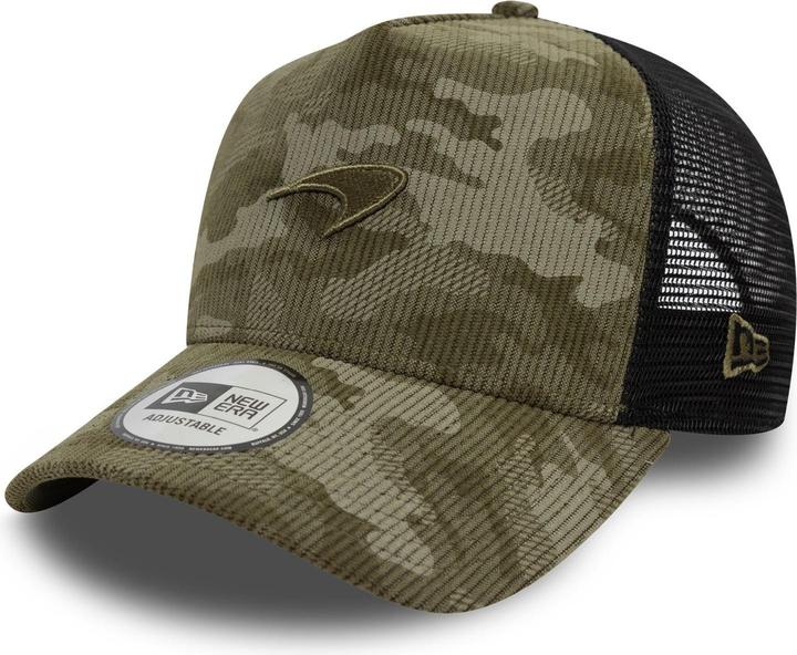 New Era A-Frame Trucker Cap - Mclaren Racing Cord Camo Oliv