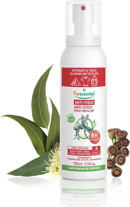 Actual product image Puressentiel Anti-sting repellent spray clothing and textiles 150 ml (150 ml)