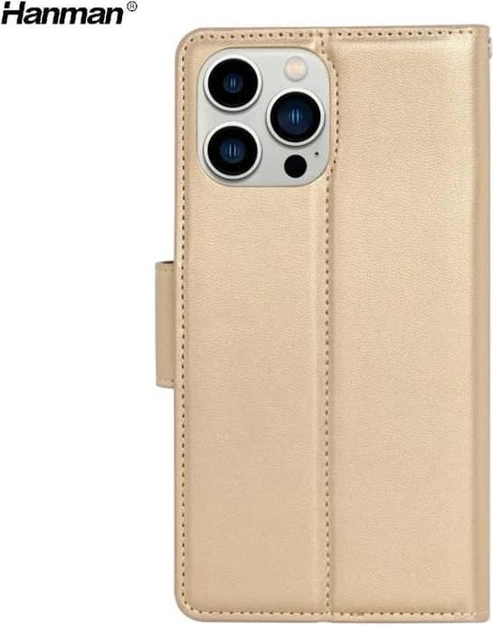 Image du produit Hanman Apple iPhone 7 Plus / 8 Plus - Étui à clapet en métal avec 3 emplacements pour cartes, doré (Apple iPhone 7 Plus, Apple iPhone 8 Plus)