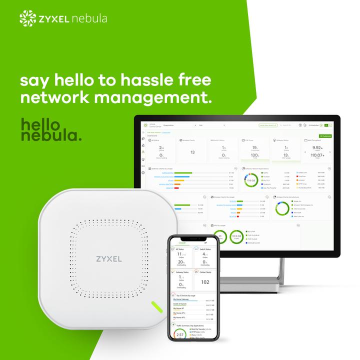 Produktbild Zyxel NWA110AX Connect & Protect Bundel 1Y, 2x2 MU-MIMO (1200 Mbit/s)