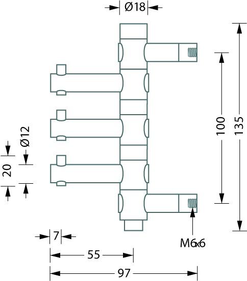 Produktbild Phos Garderobenhaken G-Linie