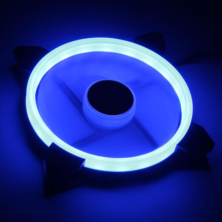 Immagine prodotto Raijintek Ventilatore IRIS 14 Rainbow RGB LED, set di 2 con controller (140 mm, 2 x)