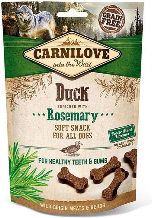 Image du produit Carnilove Dog Soft Snack avec canard et romarin (Senior, 1 pcs, 200 g)