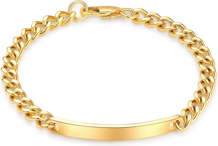 Produktbild True Rebels Herren Edelstahl Gelbgold - 34214 (19 cm, Edelstahl)