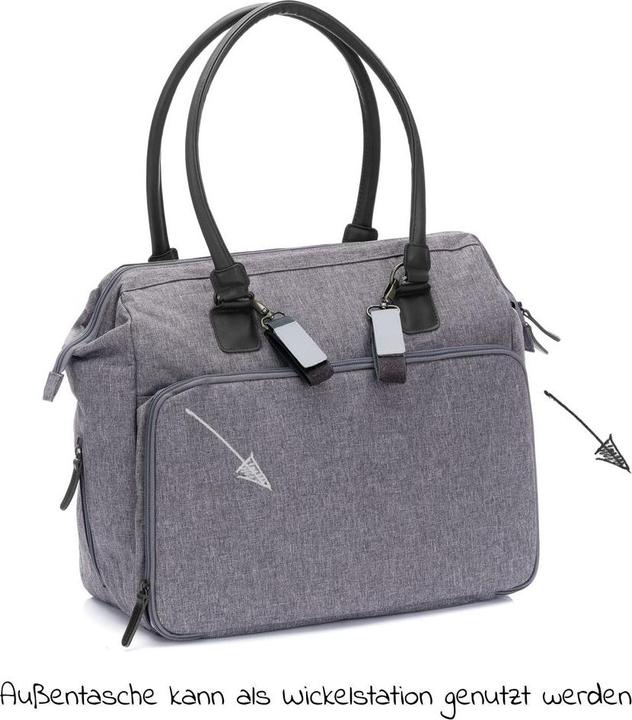Immagine prodotto Fillikid Borse e zaini fasciatoio Borsa fasciatoio Oxford con fasciatoio, tasche interne ed esterne