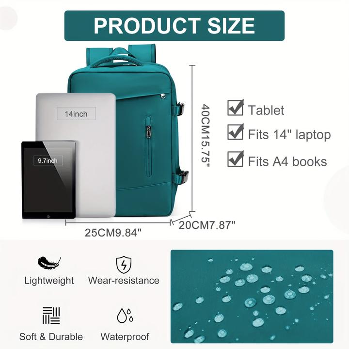 Only-Bags.Store Rucksack mit grosser Kapazität für Kurztrips, geeignet für Studenten, mit Platz für Laptops, ideal