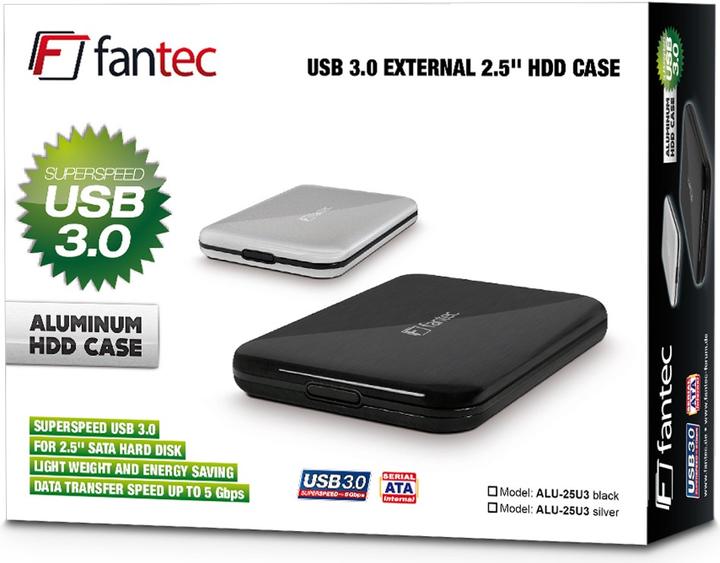 Actual product image Fantec ALU-25U3 (2.5")
