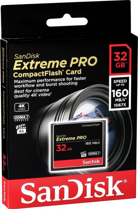 Productafbeelding SanDisk Extreme Pro Compact Flash (32 GB, CF)