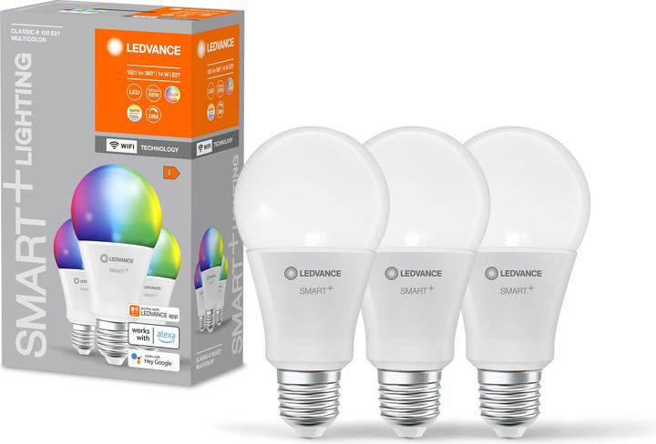 Actual product image Ledvance Classic (E27, 14 W, 1521 lm, 3 x, F)