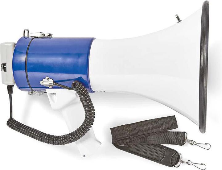 Immagine prodotto Nedis Megafono | Portata massima: 1500 m | Controllo volume massimo: 135 dB | Microfono staccabile (Megafono)
