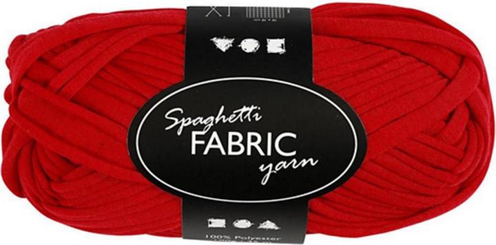 Actual product image Creativ Company Fabric yarn spaghetti red (35 m)