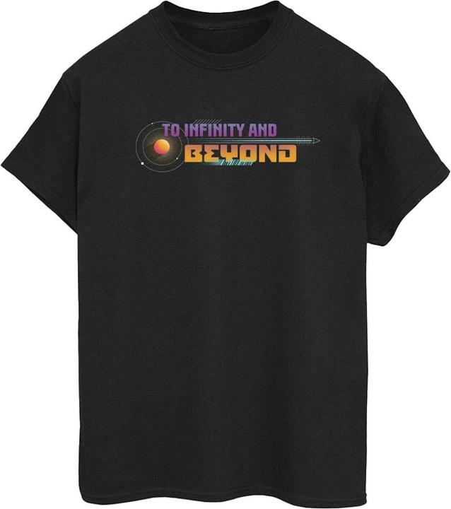 Actual product image Disney Womens/Ladies Lightyear Infinity And Beyond Text Cotton Boyfriend T-Shirt (M)