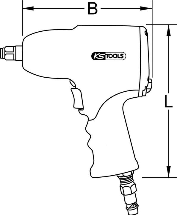 Immagine prodotto KS Tools Avvitatore ad aria compressa ad alte prestazioni 3/4" MONSTER, 1690 Nm, 88 dbA (Aria compressa)