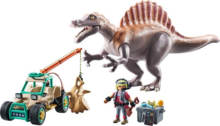 Actual product image Playmobil Spinosaurus attack on dinosaur excavation (71820, Playmobil dinos)