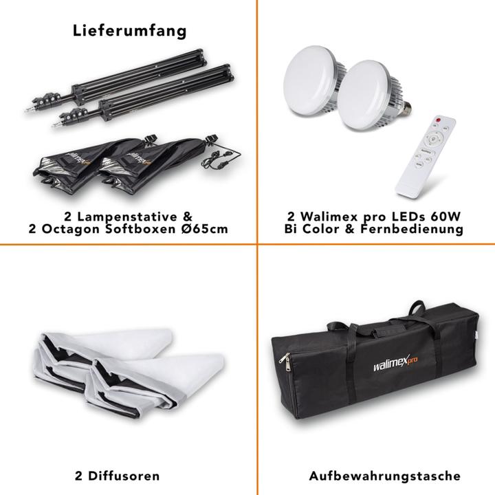 Actual product image Walimex pro LED 60W Octagon (Umbrella reflector, 65 cm)
