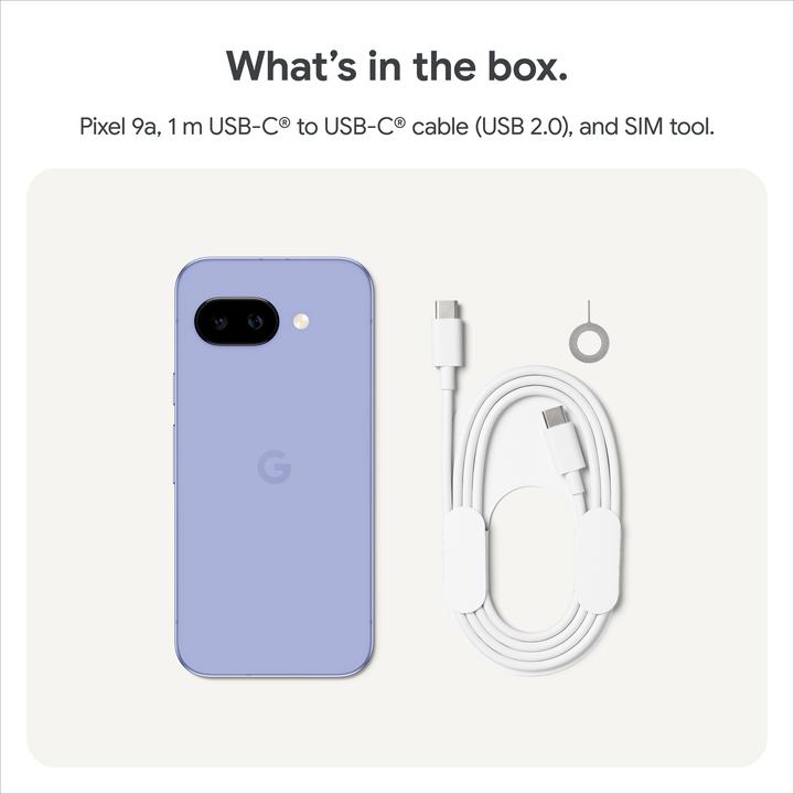 Produktbild Google Pixel 9a (128 GB, Porcelain, 6.30", SIM + eSIM, 48 Mpx, 5G)