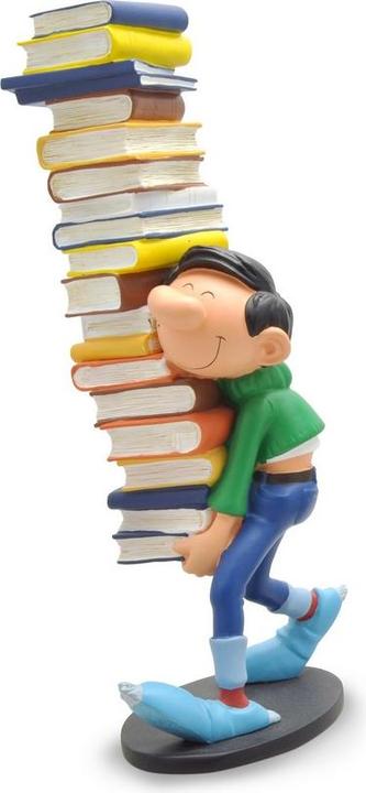 Produktbild Plastoy Gaston: Gaston Holding a Pile of Books 26 cm Statue (Deutsch)