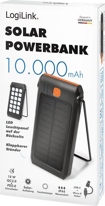 Actual product image LogiLink Power Bank (10000 mAh, 18 W, 37 Wh)