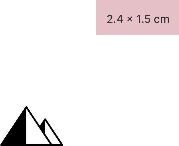 Image du produit minink Tatouage temporaire - Montagnes