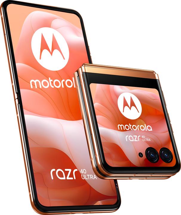 Produktbild Motorola Razr 40 Ultra (256 GB, Peach Fuzz, 6.90", SIM + eSIM, 12.58 Mpx, 5G)