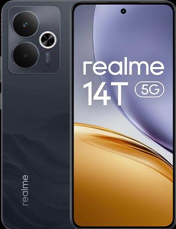 Actual product image realme 14T 5G Dual Sim 8GB RAM 256GB - Obsidian Black (256 GB, Obsidian Black)