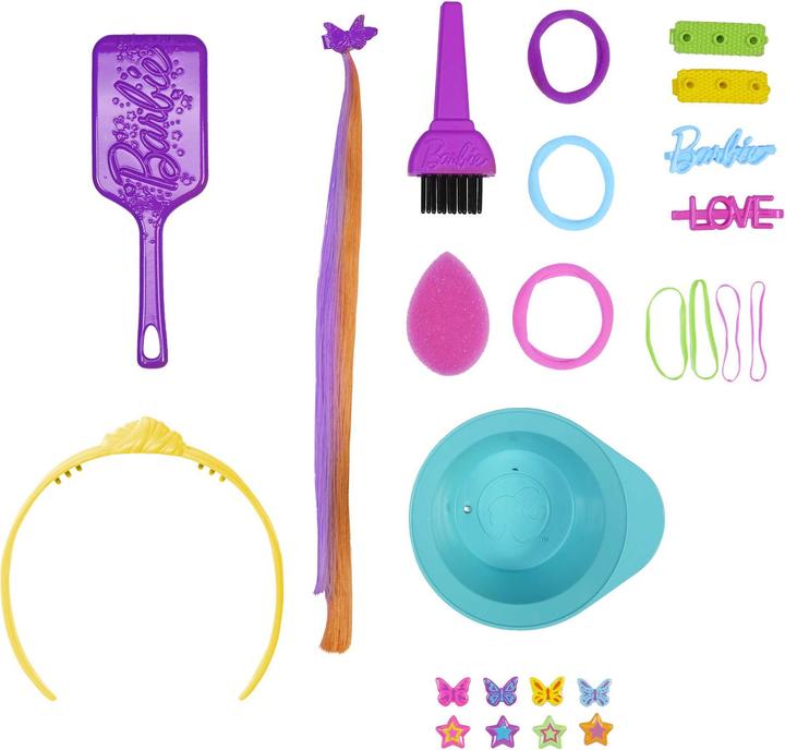 Image du produit Barbie Neon Rainbow Deluxe Styling Head - Black Hair