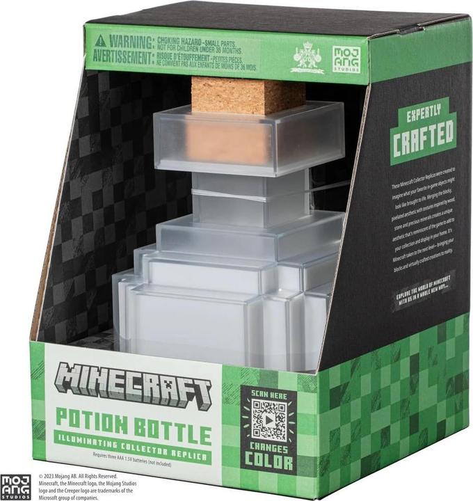 Immagine prodotto Noble Collection Minecraft Replica Bottiglia di pozione illuminante 16 cm