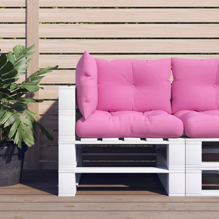Actual product image Diverse Hardware Pallet Cushion 3 Pcs. Pink Oxford Fabric