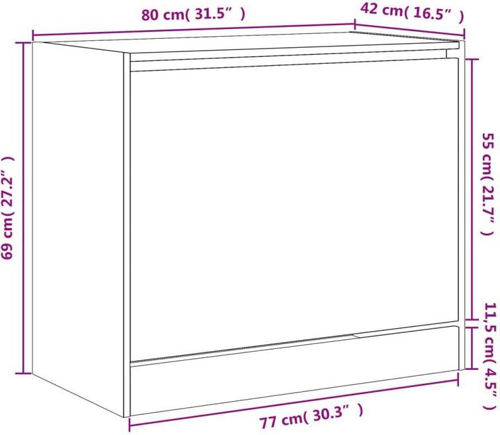 Image du produit VidaXL Nalani (80 x 42 x 69 cm)