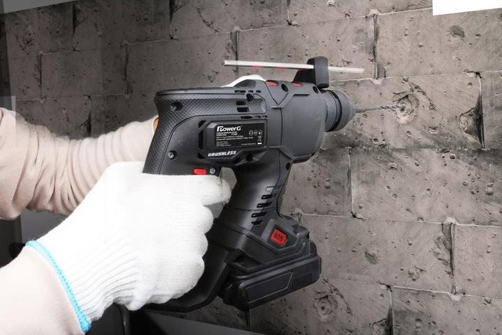 Actual product image PowerG 20V cordless hammer drill without battery without charger (Rechargeable battery operated)