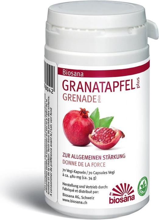 Produktbild Biosana Granatapfel plus 480mg (70 Stück, Kapseln, 33 g)
