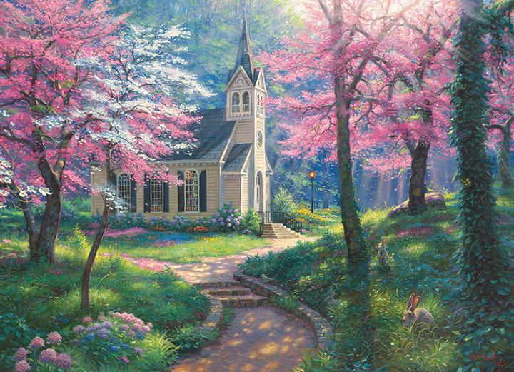 Image du produit Cobble Hill Frühlingsumarmung Puzzle 500 Teile (500 pièces)