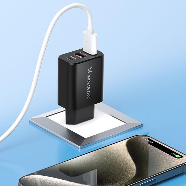 Image du produit Wozinsky Åadowarka sieciowa CWCUCB 30W USB-C / 2 x USB-A - czarny (30 W)
