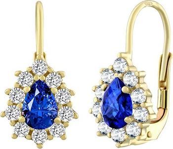 Produktbild Silvego Gold earrings with naturalue topaz SILVEGO31866Y