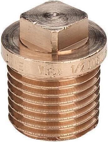 Actual product image Viega Plug 3290 R 3/4, gunmetal, square, outer rim