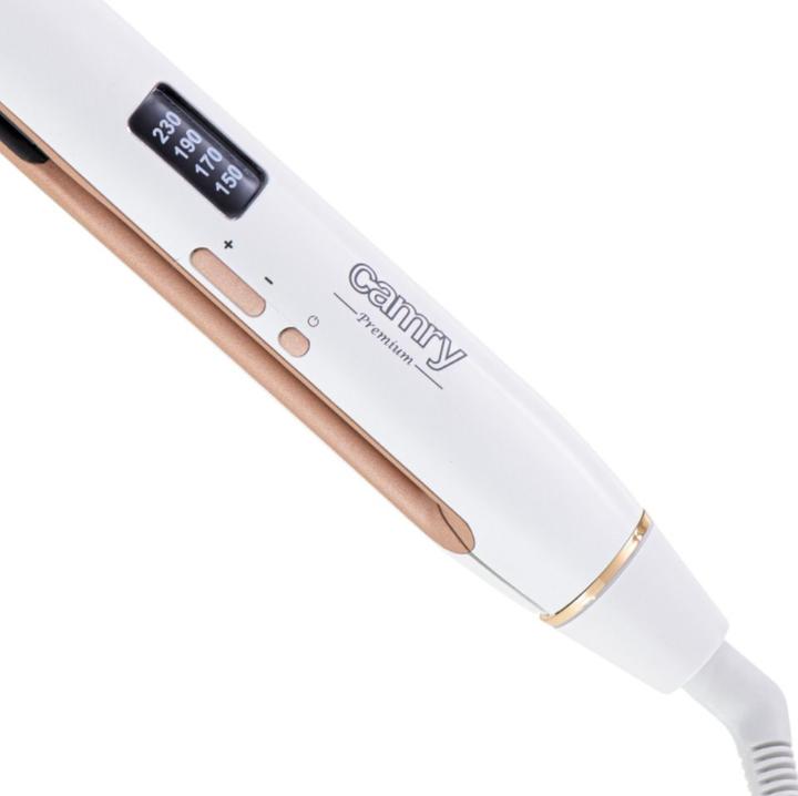 Actual product image Camry Professional Hair Straightener CR 2322 Warranty 24 month (s), Ceramic heating system, Temperature (m (Straightening iron)